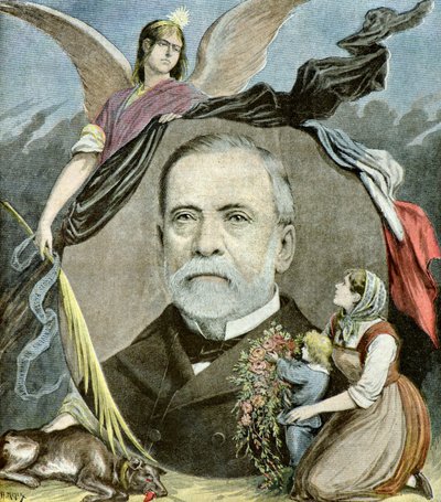 ルイ・パスツールの肖像、1895年（イラストレーション） 作： Henri Meyer