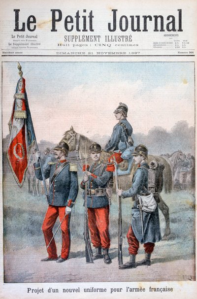 1897年にフランス軍の新しい制服を提案 作： Henri Meyer