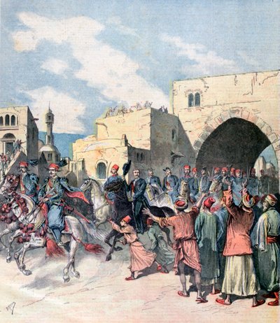 1892年のクリスマスの祝祭中にフランス領事がベツレヘムに到着 作： Henri Meyer