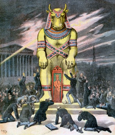 黄金の子牛、1892 作： Henri Meyer
