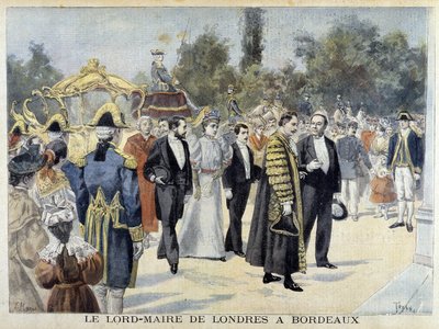 ロンドン市長のボルドー訪問 - "Le Petite Journal "にて 作： Henri Meyer