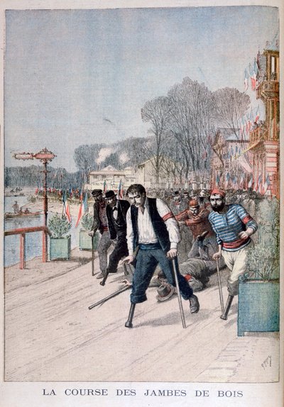 木製の足のレース、1895 作： Henri Meyer