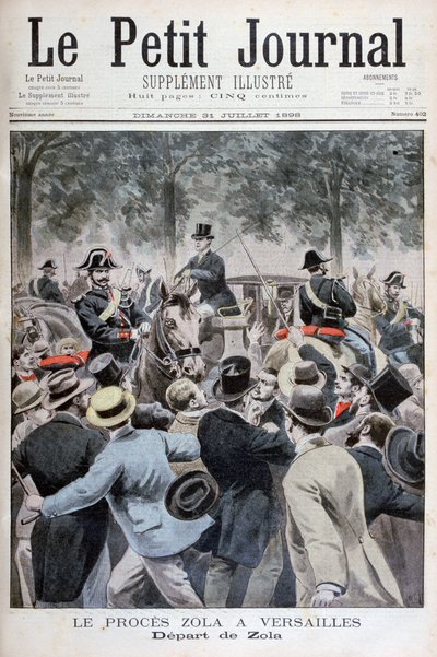 ベルサイユからのエミールゾラの辞任、1898年 作： Henri Meyer