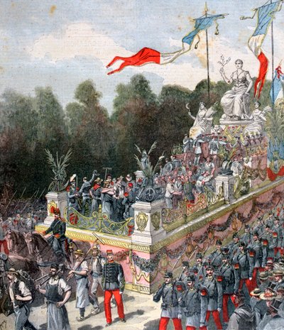 調和と平和の山車、国家の運命、フランス、1892年9月22日 作： Henri Meyer