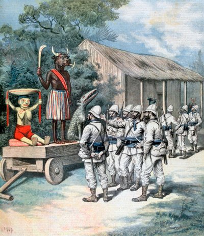 戦争の偶像、カナ、ダホメ、アフリカ、1892 作： Henri Meyer