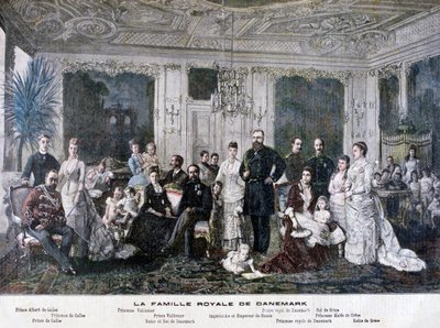 デンマーク王室、1891年 作： Henri Meyer