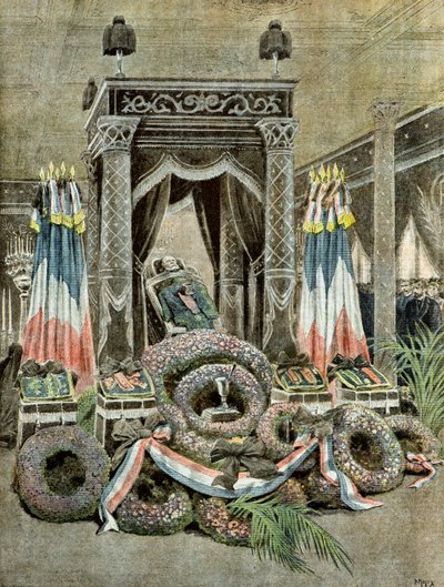 1895年、ルイ・パスツールの死（イラスト） 作： アンリマイヤー
