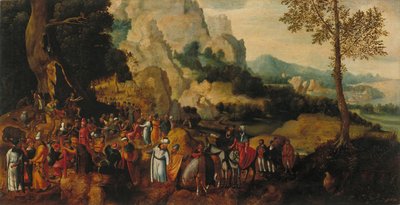 洗礼者聖ヨハネの説教のある風景 作： Henri Patinier de