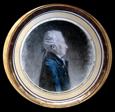 Louis Hercule Timoleon de Cosse (Cosse-Brissac) (1734-1792), Brissac公爵の肖像 フランスの偉大なバスケットメーカーであり、フランス革命時にはパリの総督を務めている。アンリ・ピエール・ダンルー（1753-1809）作とされる水彩画。1791 作： Henri Pierre (attr. to) Danloux