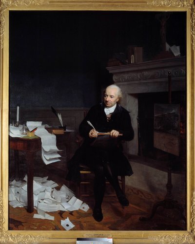 Portrait en pied de Jean Francois de la Marche (1729-1805), eveque de Leon 絵画：Henri-Pierre Danloux (1753-1809) 18世紀 Sun.2.2x1.8 m - レオン（ブルターニュ）司教ジャン・フランソワ・ドゥ・ラ・マルシュ（1729-1805）の全身像。ヘンによる絵画 作： Henri Pierre Danloux