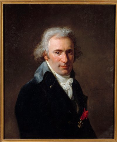 Jean Baptiste Canthaney dit Clery (1759-1809)のポートレート 寺院のルイ16世の側室付き人 Henri Pierre Danloux (1753-1809)による絵画 1798 Sun. 0,65x0,54 m 作： Henri Pierre Danloux