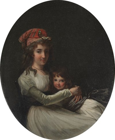 母と娘の肖像 1794-95年頃 油彩・カンヴァス 作： Henri Pierre Danloux