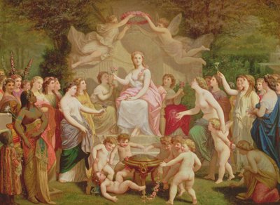 春の寓意、1871 作： Henri Pierre Picou