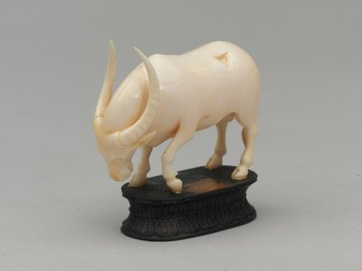 黒の司教、チェスの駒、インド、1820年頃 作： Henri Pille