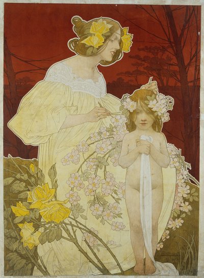 女性の宮殿。 1900年の展覧会 作： Henri Henri Antoine Théodore Livemont