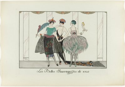1920年の美しい野蛮人（オブジェクトのタイトル） 一日の幸せか、おしゃれな恵みか（連載タイトル） 作： Henri Reidel