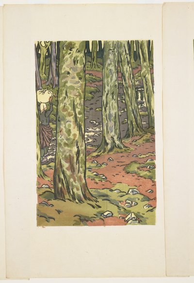 木の下を洗う、ロギビー 作： Henri Rivière