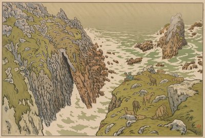 自然の側面: 断崖 作： Henri Rivière
