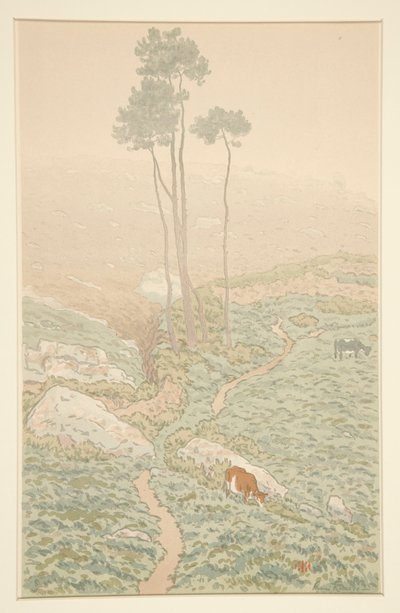 「La Feerie des Heures」より 朝のブルネット 作： Henri Rivière