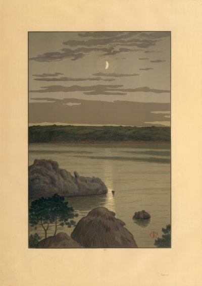 ランドメルスの月明かり 作： Henri Rivière