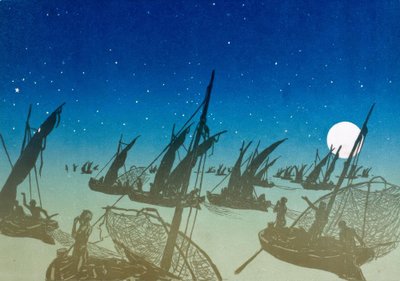 漁師 作： Henri Rivière