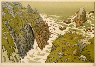崖 作： Henri Rivière