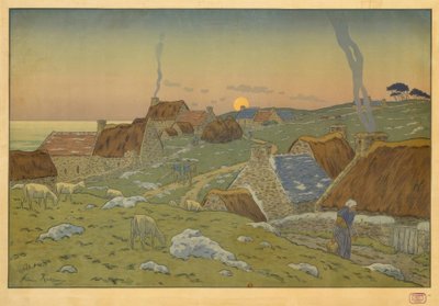 月の昇り 作： Henri Rivière