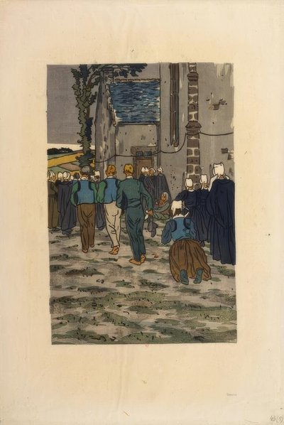 聖アンヌ・ラ・パリュの恩赦 作： Henri Rivière