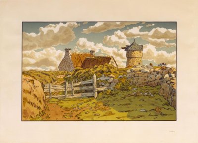 Loguivy の古い製粉所 作： Henri Rivière