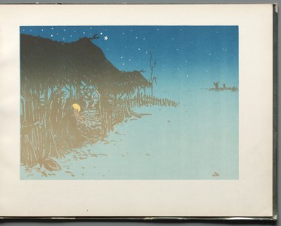 星の進歩: La Crèche 作： Henri Rivière
