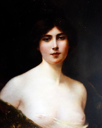 ある女性の肖像」1890年頃（油彩・キャンバス） 作： Henri Rondel