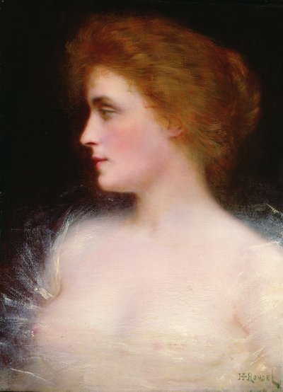 女性の肖像 作： Henri Rondel