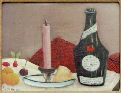 ピンクのキャンドル 作： Henri Rousseau