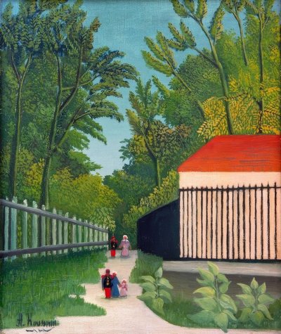 モンスリー公園の遊歩道 作： Henri Rousseau