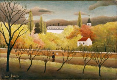 農民のいる風景 作： Henri Rousseau