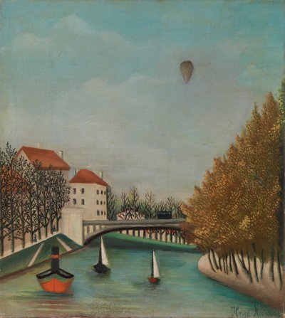 セーヴル橋の眺めのための習作 作： Henri Rousseau