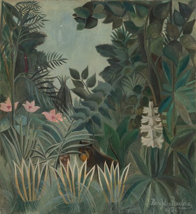 赤道ジャングル 作： Henri Rousseau