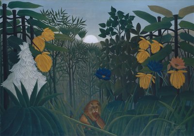 ライオンのリパス、ca。 1907。 作： Henri Rousseau
