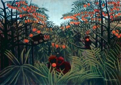熱帯地方、1910 作： Henri Rousseau