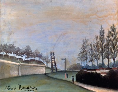 ヴァンブの眺め、1909年。 作： Henri Rousseau