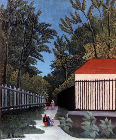 モンスリー公園の眺め、1910年 作： Henri Rousseau