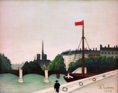 サンルイ島のケアンリ4世からの眺め 作： Henri Rousseau