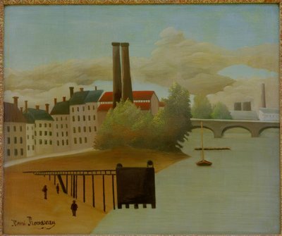 パリ周辺の景色 作： Henri Rousseau