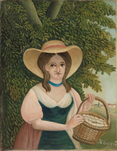 卵のバスケットを持つ女性 (La Femme au panier d