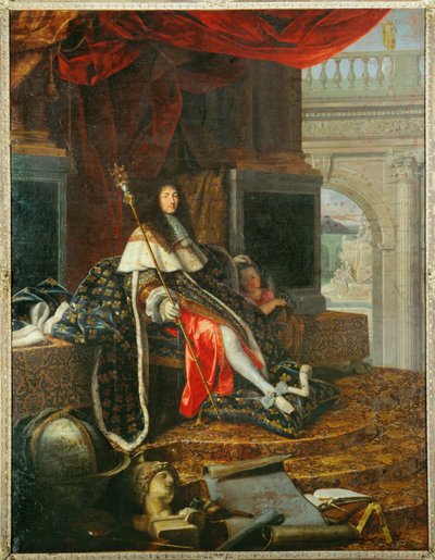 ルイ14世、絵画・彫刻アカデミーの保護者...（彫刻作品） 作： Henri Testelin