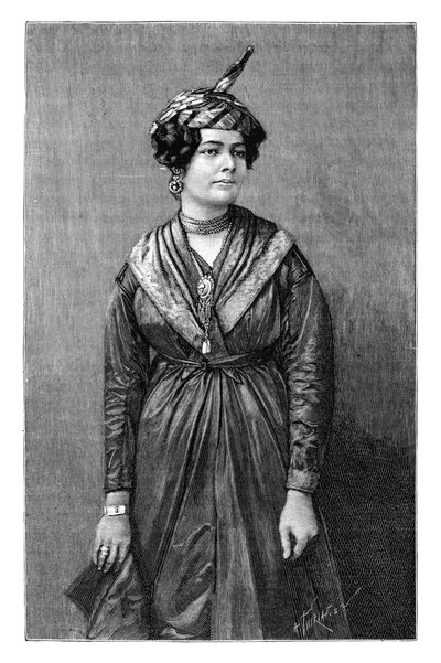 マルティニーク島のクレオール女性、c1890 作： Henri Thiriat