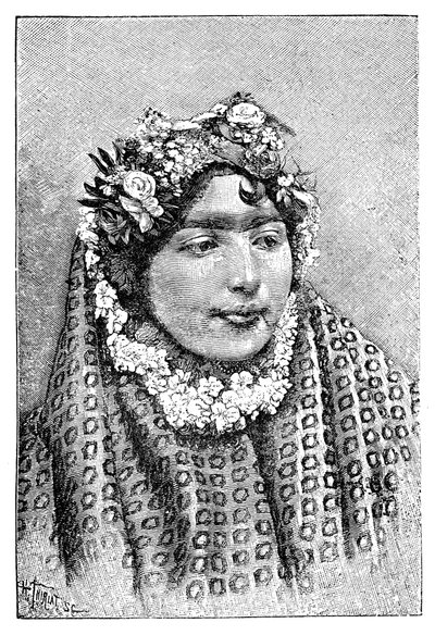 高貴なペルシャの女性、1895年。 作： Henri Thiriat