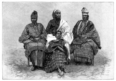 トゥクルールのタイプ、通訳者アルファセガとその姉妹、19世紀後半。 作： Henri Thiriat