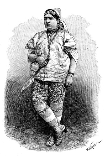 チュニジアのユダヤ人、c1890 作： Henri Thiriat