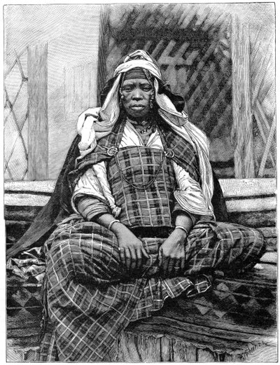 女性、ビスクラ、アルジェリア、c1890 作： Henri Thiriat